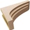Ekena Millwork 8"W x 24"D x 16"H Classic Rockford Rough Cedar Woodgrain TimberThane Corbel, Primed Tan CORUR08X24X16ROCRCPR - alternate 2